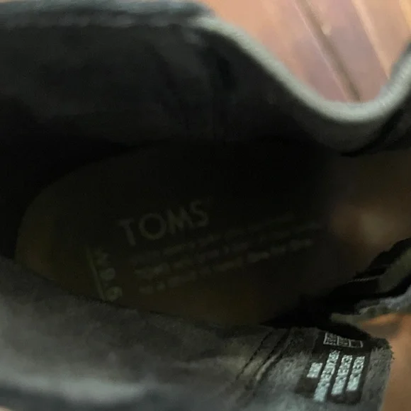 TOMS Women's Olive Green Perforated Heeled Boots - Picture 5 of 5